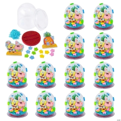 SpongeBob Squarepants Glitter Globe Craft Kit-12Pk